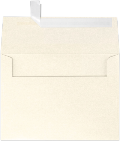 Champagne Ivory Metallic 32lb A4 Invitation Envelopes (4 1/4 x 6 1/4) with Peel & Seal