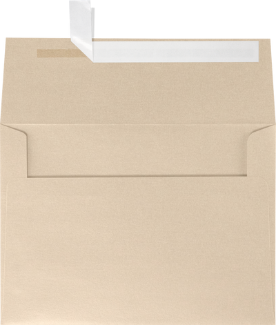 Light Brown Taupe Metallic 32lb A4 Invitation Envelopes (4 1/4 x 6 1/4) with Peel & Seal