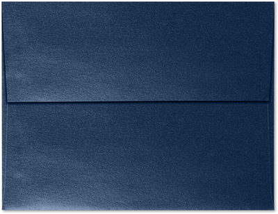Lapis Navy Blue Metallic 32lb A4 Invitation Envelopes (4 1/4 x 6 1/4) with Peel & Seal