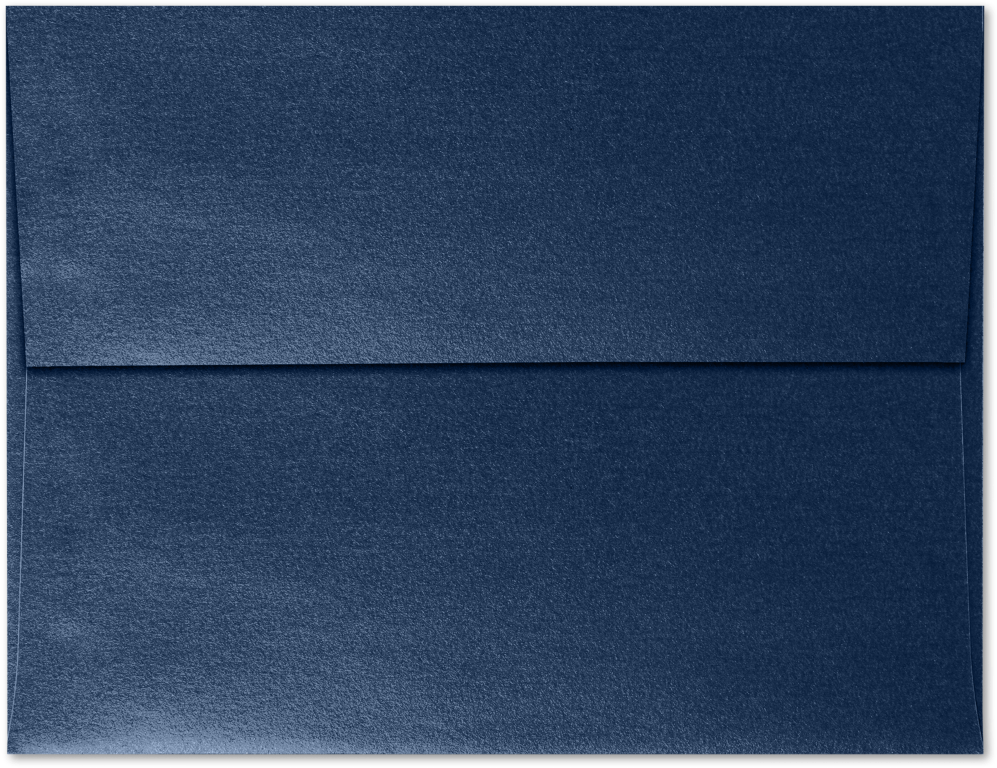 Lapis Navy Blue Metallic 32lb A4 Invitation Envelopes (4 1/4 x 6 1/4) with Peel & Seal