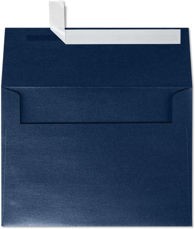 Lapis Navy Blue Metallic 32lb A4 Invitation Envelopes (4 1/4 x 6 1/4) with Peel & Seal