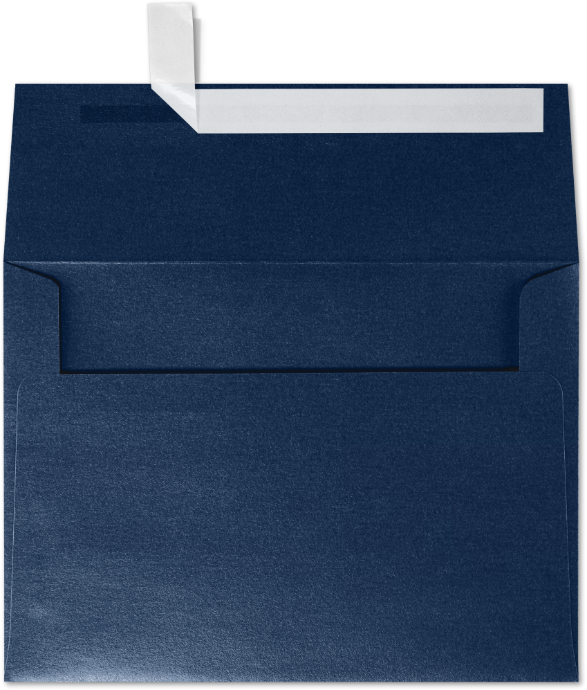 Lapis Navy Blue Metallic 32lb A4 Invitation Envelopes (4 1/4 x 6 1/4) with Peel & Seal