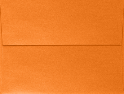 Orange Flame Metallic 32lb A4 Invitation Envelopes (4 1/4 x 6 1/4) with Peel & Seal