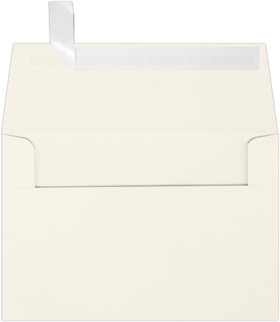 Natural Recycled 32lb A4 Invitation Envelopes (4 1/4 x 6 1/4) with Peel & Seal