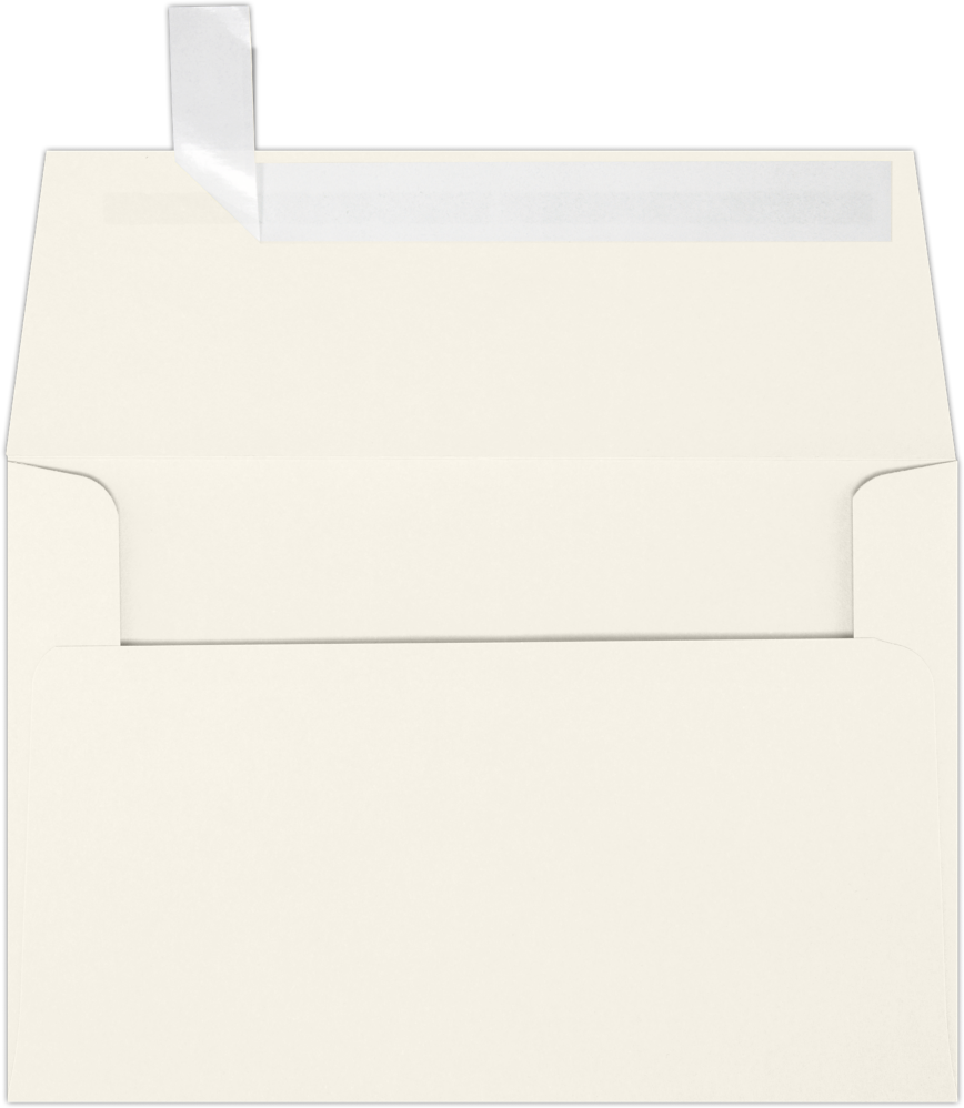 Natural Recycled 32lb A4 Invitation Envelopes (4 1/4 x 6 1/4) with Peel & Seal