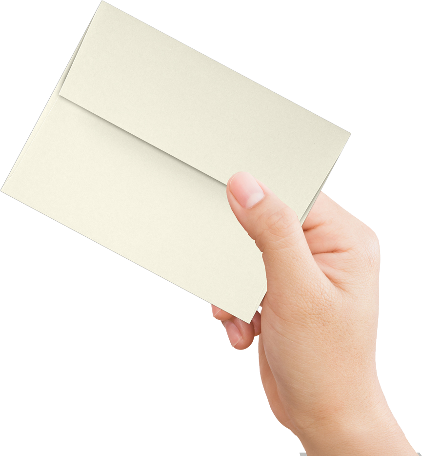 Natural Recycled 32lb A4 Invitation Envelopes (4 1/4 x 6 1/4) with Peel & Seal
