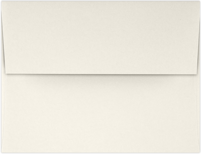 Natural Recycled 32lb A4 Invitation Envelopes (4 1/4 x 6 1/4) with Peel & Seal
