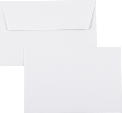 White 24lb A4 Invitation Envelopes (4 1/4 x 6 1/4)