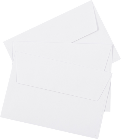 White 24lb A4 Invitation Envelopes (4 1/4 x 6 1/4)