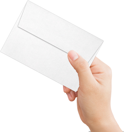 White Linen 32lb A4 Invitation Envelopes (4 1/4 x 6 1/4) with Peel & Seal