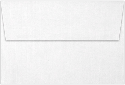 White Linen 32lb A4 Invitation Envelopes (4 1/4 x 6 1/4) with Peel & Seal