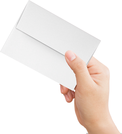 White Recycled 32lb A4 Invitation Envelopes (4 1/4 x 6 1/4) with Peel & Seal