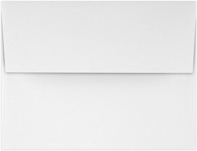 White Recycled 32lb A4 Invitation Envelopes (4 1/4 x 6 1/4) with Peel & Seal