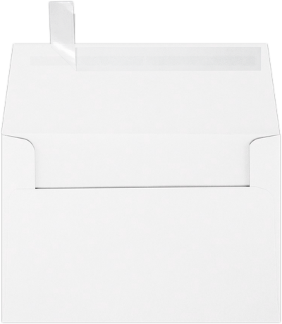 White Recycled 32lb A4 Invitation Envelopes (4 1/4 x 6 1/4) with Peel & Seal