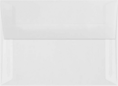 Clear Translucent 30lb A6 Invitation Envelopes (4 3/4 x 6 1/2) with Peel & Seal