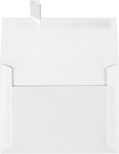Clear Translucent 30lb A6 Invitation Envelopes (4 3/4 x 6 1/2) with Peel & Seal
