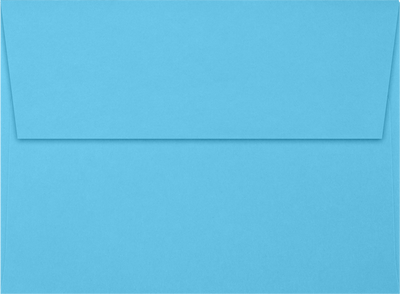 Bright Blue 24lb A6 Invitation Envelopes (4 3/4 x 6 1/2) with Peel & Seal