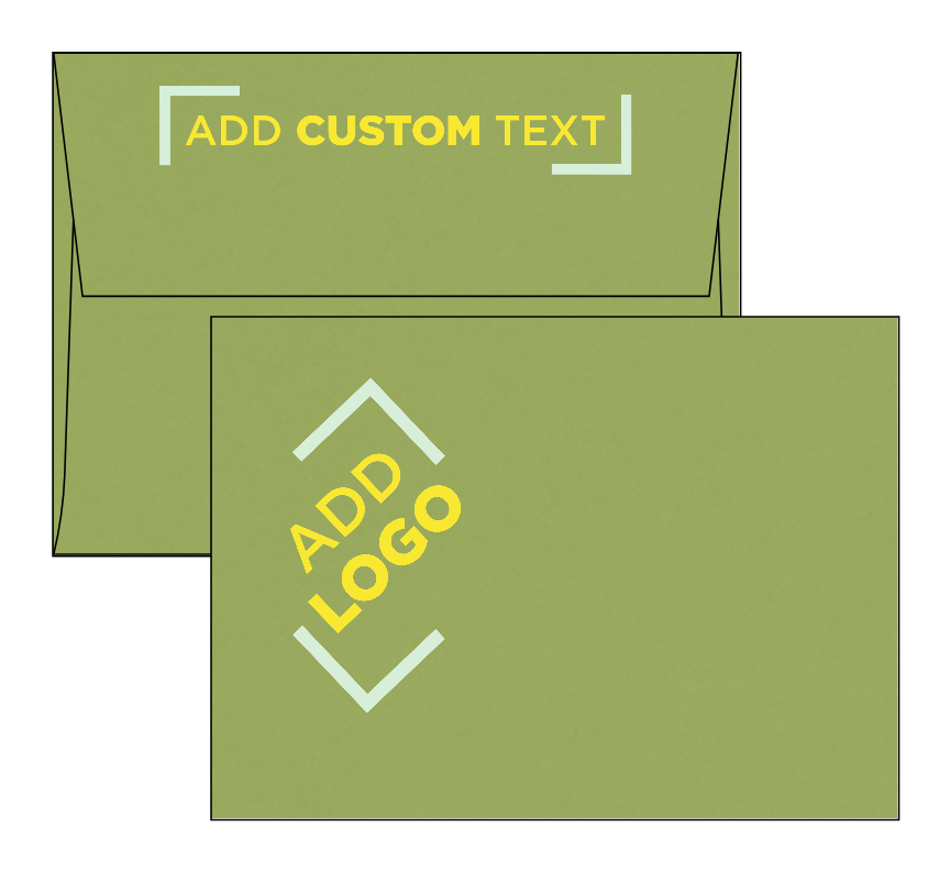 Dark Green Olive 28lb A6 Invitation Envelopes (4 3/4 x 6 1/2) with Peel & Seal