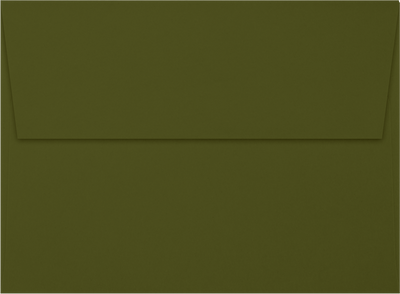 Dark Green Olive 28lb A6 Invitation Envelopes (4 3/4 x 6 1/2) with Peel & Seal