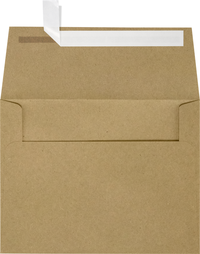 Grocery Bag 28lb A6 Invitation Envelopes (4 3/4 x 6 1/2) with Peel & Seal