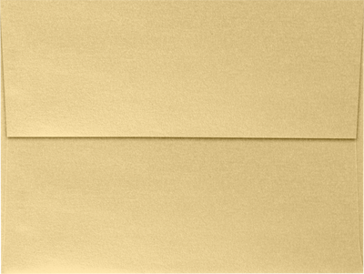 Light Gold Blonde Metallic 32lb A6 Invitation Envelopes (4 3/4 x 6 1/2) with Peel & Seal