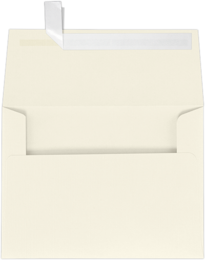 Natural Linen 32lb A6 Invitation Envelopes (4 3/4 x 6 1/2) with Peel & Seal