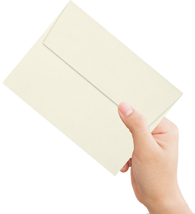Natural Recycled 32lb A6 Invitation Envelopes (4 3/4 x 6 1/2) with Peel & Seal