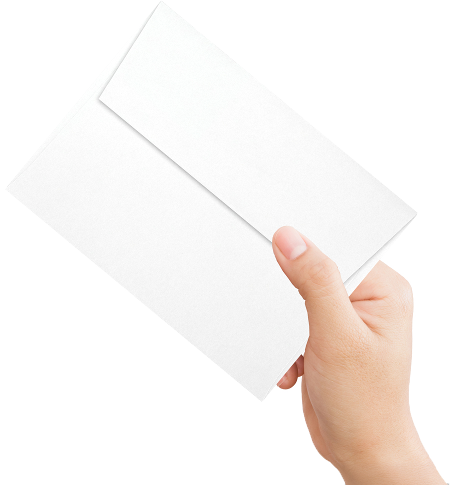 White 100% Cotton 32lb A6 Invitation Envelopes (4 3/4 x 6 1/2) with Peel & Seal