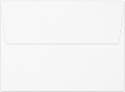 White 100% Cotton 32lb A6 Invitation Envelopes (4 3/4 x 6 1/2) with Peel & Seal