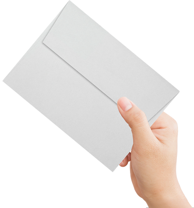 Pastel Gray 32lb A6 Invitation Envelopes (4 3/4 x 6 1/2) with Peel & Seal