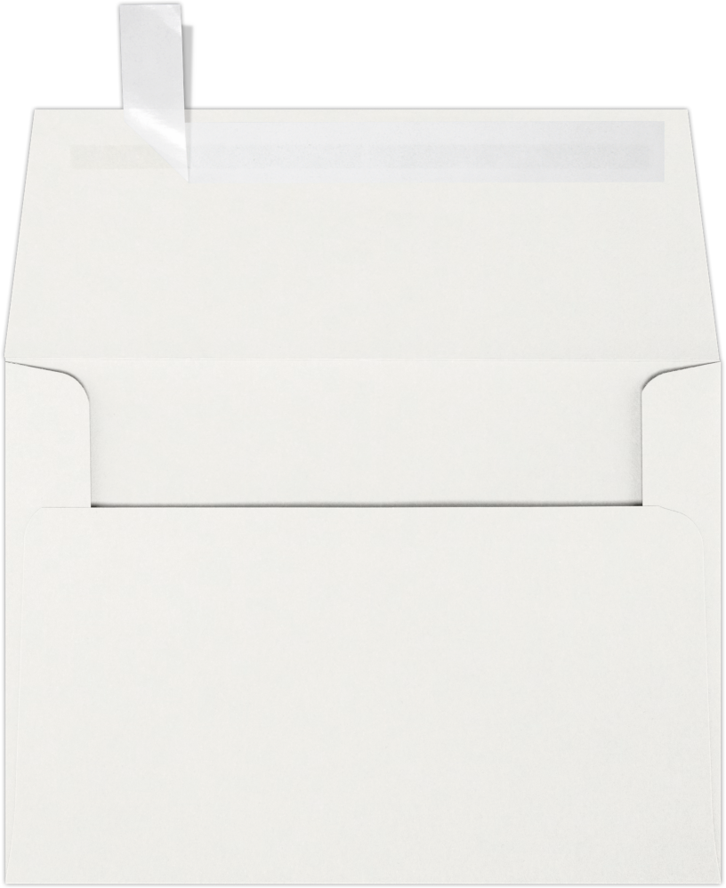 Natural 100% Cotton 32lb A6 Invitation Envelopes (4 3/4 x 6 1/2) with Peel & Seal