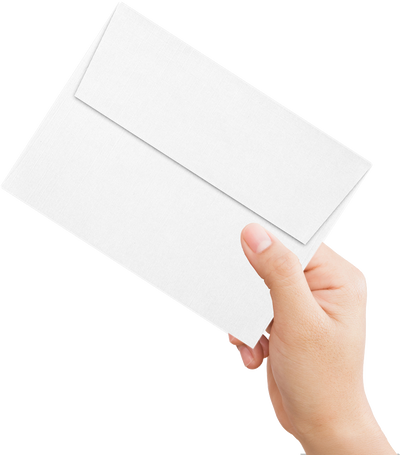 White Linen 32lb A6 Invitation Envelopes (4 3/4 x 6 1/2) with Peel & Seal