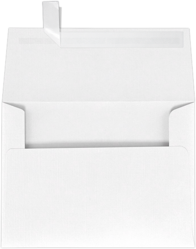 White Linen 32lb A6 Invitation Envelopes (4 3/4 x 6 1/2) with Peel & Seal