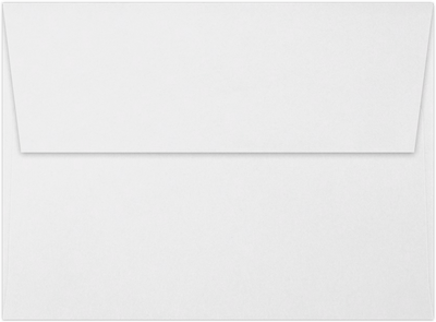 White 24lb A6 Invitation Envelopes (4 3/4 x 6 1/2) with Peel & Seal