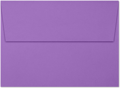 Violet Grape Purple 28lb A7 Invitation Envelopes (5 1/4 x 7 1/4) with Peel & Seal