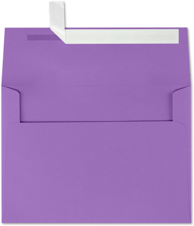 Violet Grape Purple 28lb A7 Invitation Envelopes (5 1/4 x 7 1/4) with Peel & Seal