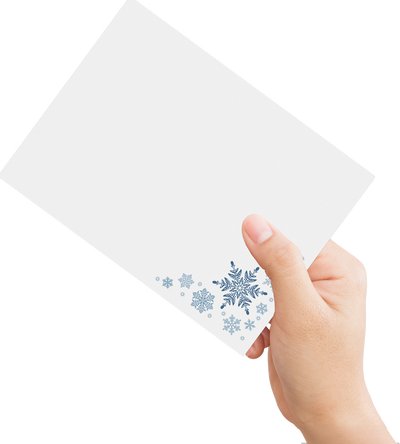 Snowflakes 32lb A7 Invitation Envelopes (5 1/4 x 7 1/4) with Peel & Seal