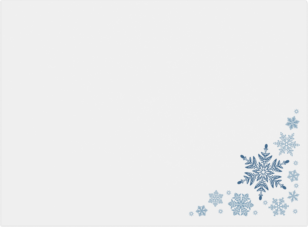 Snowflakes 32lb A7 Invitation Envelopes (5 1/4 x 7 1/4) with Peel & Seal