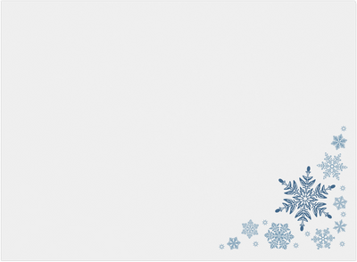 Snowflakes 32lb A7 Invitation Envelopes (5 1/4 x 7 1/4) with Peel & Seal