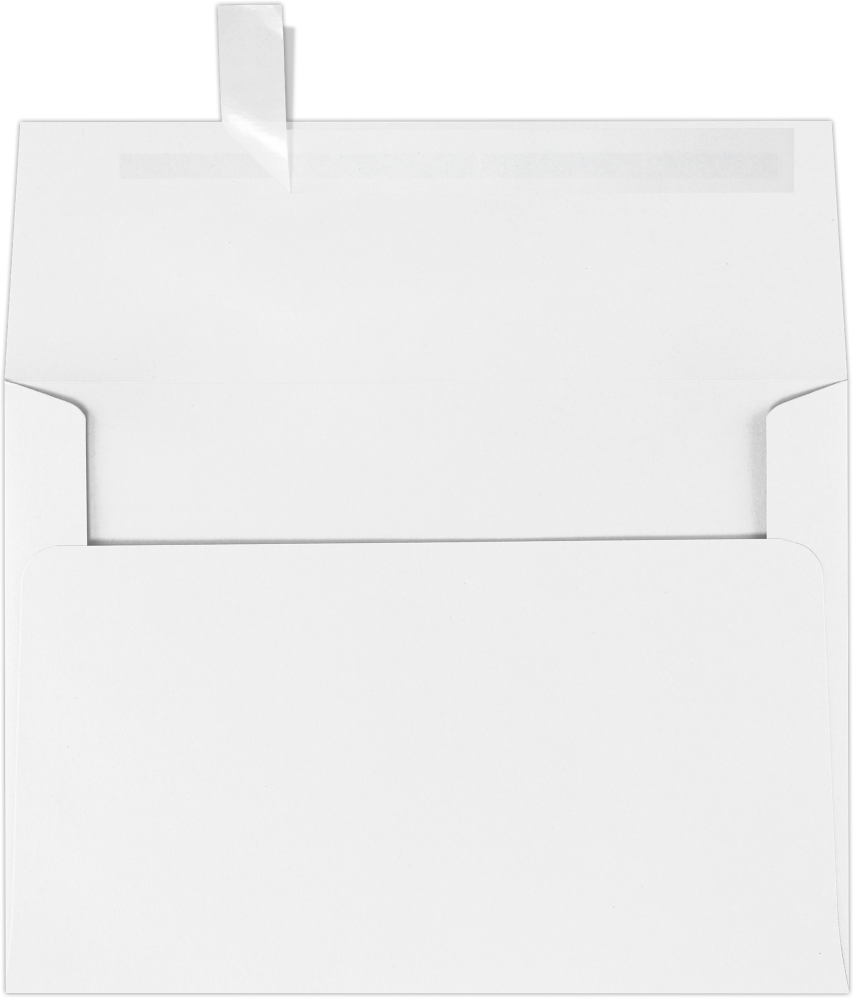 Snowflakes 32lb A7 Invitation Envelopes (5 1/4 x 7 1/4) with Peel & Seal
