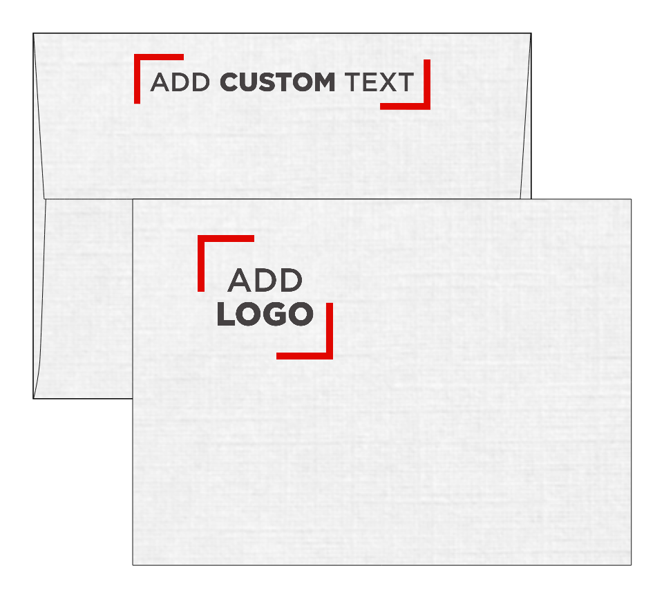 White Linen 32lb A7 Invitation Envelopes (5 1/4 x 7 1/4) with Peel & Seal