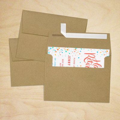 Grocery Bag 28lb A7 Invitation Envelopes (5 1/4 x 7 1/4) with Peel & Seal