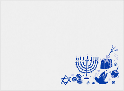 Hanukkah 32lb A7 Invitation Envelopes (5 1/4 x 7 1/4) with Peel & Seal