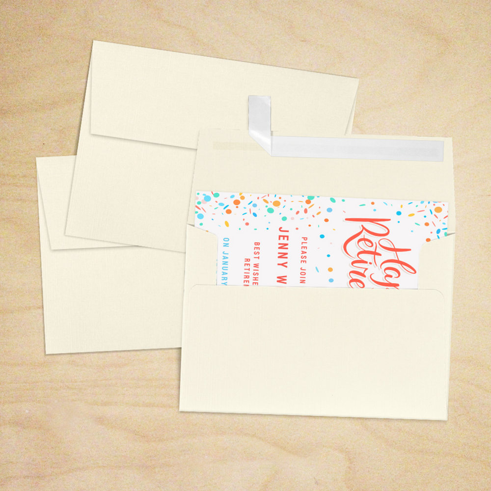 Natural Linen 32lb A7 Invitation Envelopes (5 1/4 x 7 1/4) with Peel & Seal