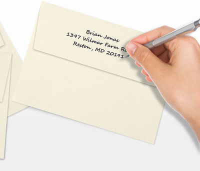 Natural Linen 32lb A7 Invitation Envelopes (5 1/4 x 7 1/4) with Peel & Seal