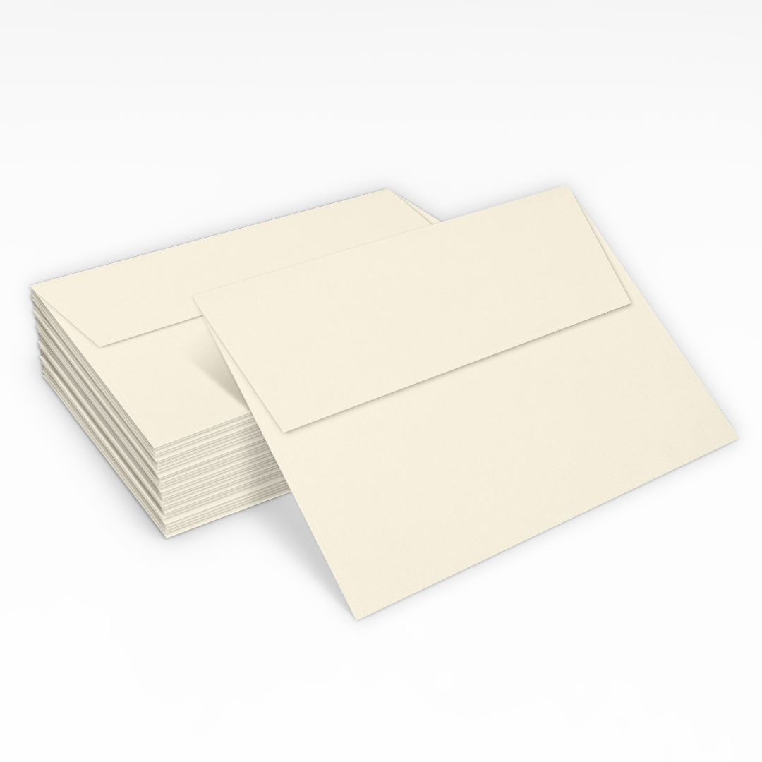Natural Recycled 32lb A7 Invitation Envelopes (5 1/4 x 7 1/4) with Peel & Seal