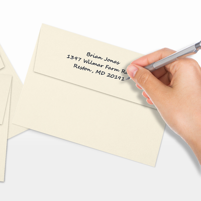 Natural Recycled 32lb A7 Invitation Envelopes (5 1/4 x 7 1/4) with Peel & Seal