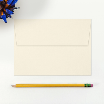Natural Recycled 32lb A7 Invitation Envelopes (5 1/4 x 7 1/4) with Peel & Seal