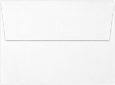 White Linen 32lb A7 Invitation Envelopes (5 1/4 x 7 1/4) with Peel & Seal