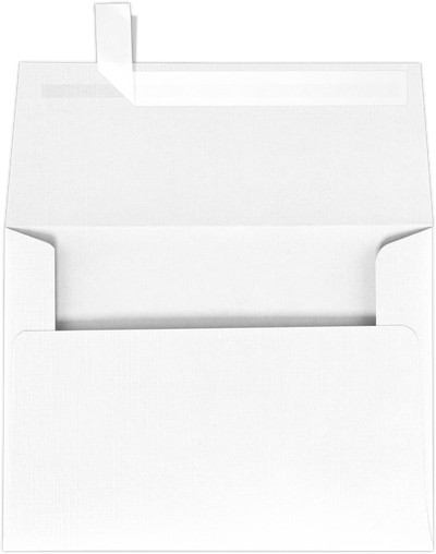 White Linen 32lb A7 Invitation Envelopes (5 1/4 x 7 1/4) with Peel & Seal